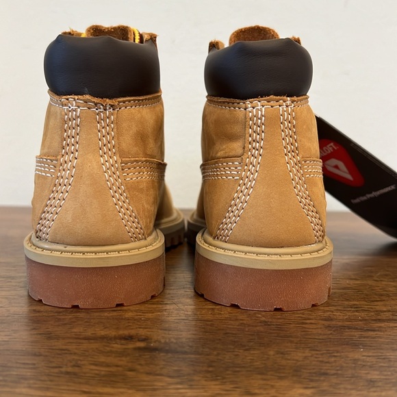 Toddler Timberland® Premium 6-Inch Waterproof Boot - Wheat Nubuck - Picture 9 of 13